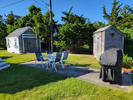 Centerville Cape Cod vacation rental - Sunny back yard abuts woods for privacy