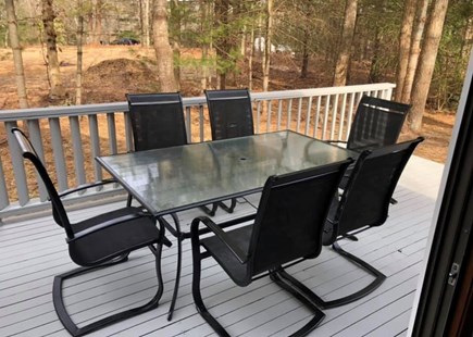 Falmouth Cape Cod vacation rental - Large deck with outdoor seating