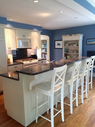 Falmouth Cape Cod vacation rental - Kitchen with island breakfast bar