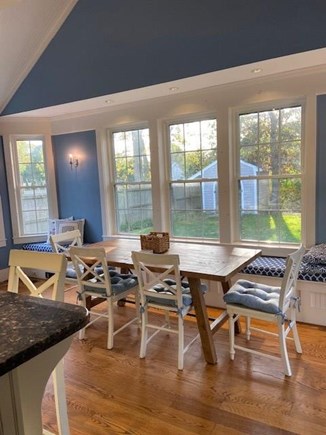 Falmouth Cape Cod vacation rental - Dining area with view to back yard