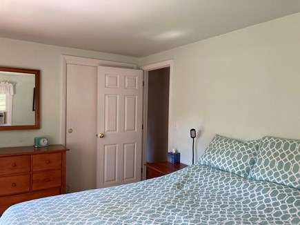 Yarmouthport/Off 6A Cape Cod vacation rental - Queen Bed, full closet, three windows with full sun. View of yard