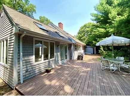 New Seabury Cape Cod vacation rental - Back Yard/Deck - with propane Grill.  Great for entertaining!
