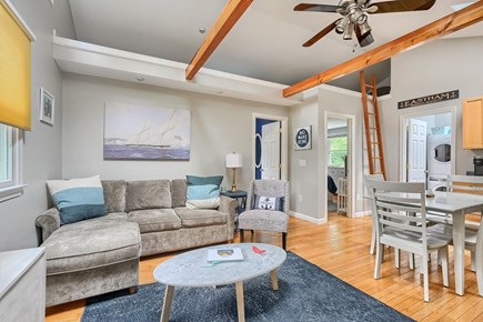 Eastham Cape Cod vacation rental - Living room and kitchen.
