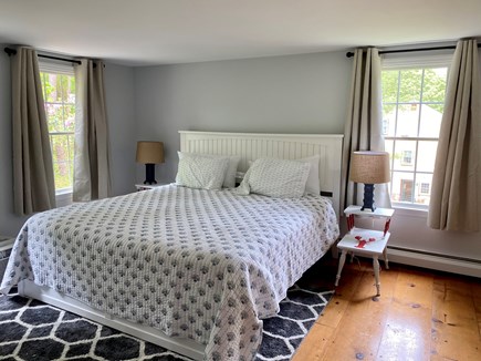 Yarmouth Port Cape Cod vacation rental - Upstairs King bed with window a/c unit
