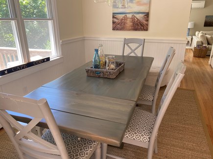 Harwich - Long Pond area Cape Cod vacation rental - Oversized dining table for 10