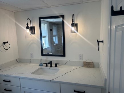 Harwich - Long Pond area Cape Cod vacation rental - Brand new basement bathroom with oversized custom shower