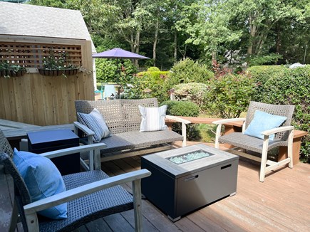 Falmouth Cape Cod vacation rental - Enjoy the cozy fire table at night