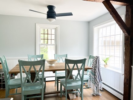 Falmouth Cape Cod vacation rental - Light and airy kitchen with a view of the beautiful backyard
