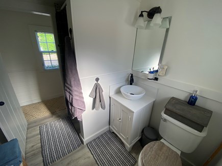 Dennis, Sea Rose Cottage Cape Cod vacation rental - Bathroom with shower, and outside shower too