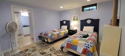 East Falmouth Cape Cod vacation rental - Basement bedroom with two twin beds