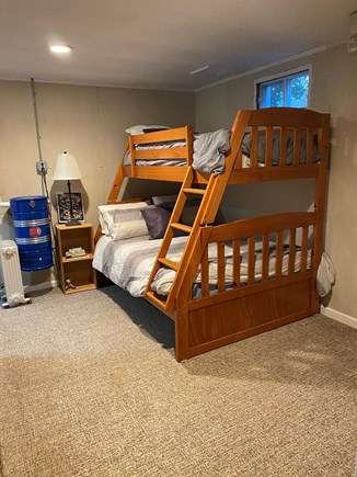 West Yarmouth Cape Cod vacation rental - 3) sleep area full w twin & 2nd twin, Foosball , library walkout