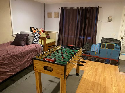 West Yarmouth Cape Cod vacation rental - 4) Walk-out rec. rm, sleeps 3, Library foosball
