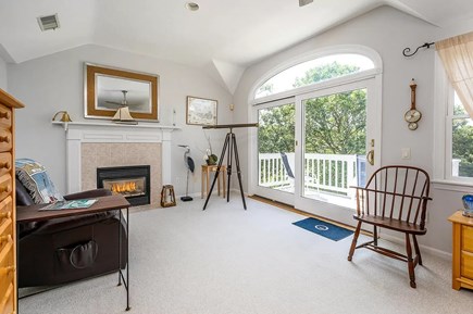 West Yarmouth Cape Cod vacation rental - Gas fireplace, massage chair, ceiling fan, w deck view of Bay!