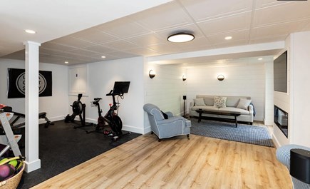 Brewster Cape Cod vacation rental - Basement with gym
