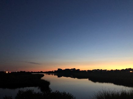 West Dennis Cape Cod vacation rental - Back yard sunrise