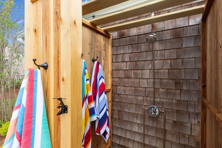 South Yarmouth Cape Cod vacation rental - Outdoor shower with hot water