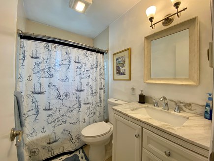 Ocean Edge, Brewster Cape Cod vacation rental - Upstairs Bathroom with a tub/shower combo