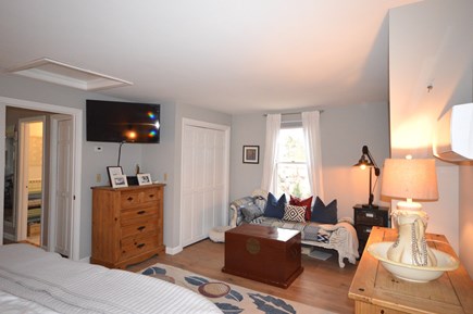 Eastham Cape Cod vacation rental - Primary bedroom with reading area
