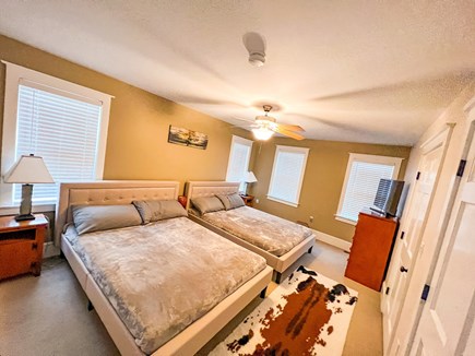 EASTHAM Cape Cod vacation rental - 1st floor bedroom with 2 queen beds, 2 closets and smart TV