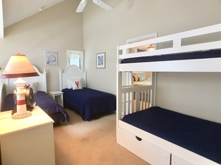 Ocean Edge, Brewster Cape Cod vacation rental - Open Loft accessed by straight staircase with 4 Twin beds