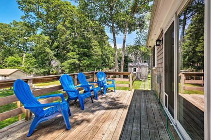 Yarmouth Cape Cod vacation rental - Deck with Chairs and Grill and Outside Shower