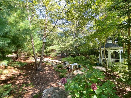 Brewster Cape Cod vacation rental - Garden with Gazebo and Water Fountain