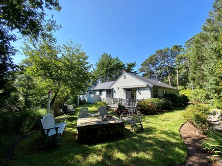 Brewster Cape Cod vacation rental - Rear Garden with Firepit