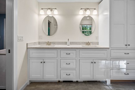 Brewster Cape Cod vacation rental - Gorgeous bathroom with double vanity/sinks