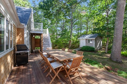 Brewster Cape Cod vacation rental - Gas grill & table seating for outside dinners