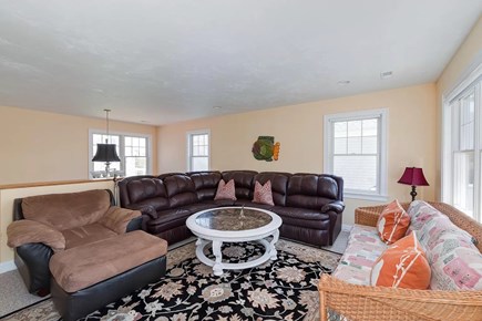 New Seabury Cape Cod vacation rental - Family room with new paint and floors - some new furniture