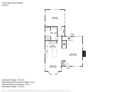 New Seabury Cape Cod vacation rental - First floor layout
