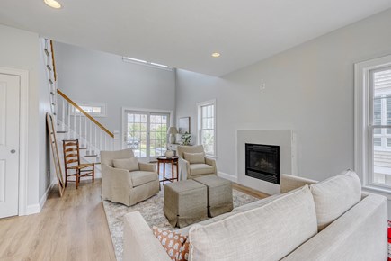 New Seabury Cape Cod vacation rental - Living room entering the front door. New coffee in May.