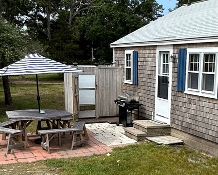 West Yarmouth Cape Cod vacation rental - Outdoor Shower and Patio Area