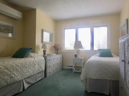 Ocean Edge, Brewster Cape Cod vacation rental - Secondary Bedroom with 2 Twins and A/C (first floor)
