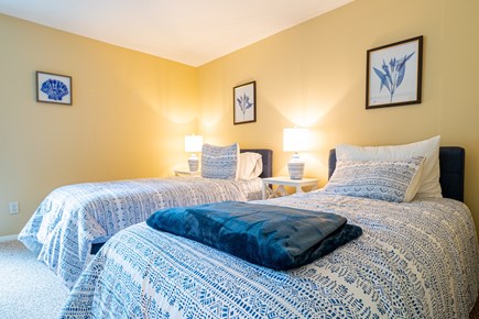 Mashpee, New Seabury  Cape Cod vacation rental - Twin bedroom first floor w/A/C, built-in dresser & large closet