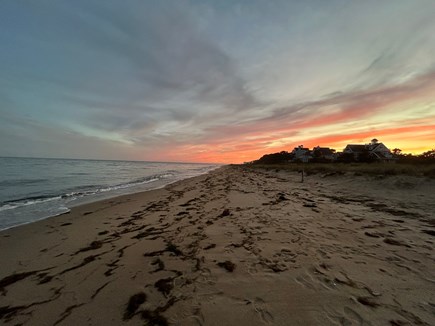 Mashpee, New Seabury Cape Cod vacation rental - Popponesset beach sunset.