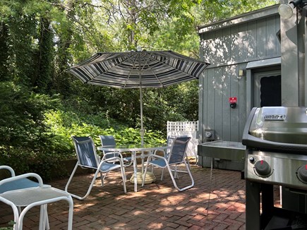 Mashpee, New Seabury Cape Cod vacation rental - Private back patio with Weber grill and seating for 6
