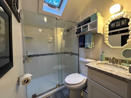 Mashpee, New Seabury Cape Cod vacation rental - Full bathroom with walk in shower and skylight.