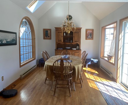 North Eastham Cape Cod vacation rental - Separate dining room, seating for 8. Sliding glass doors to deck.