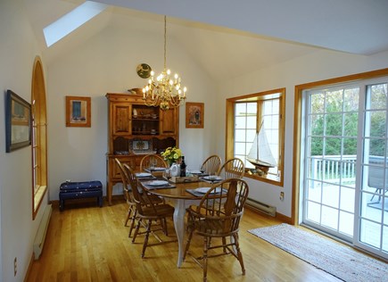 North Eastham Cape Cod vacation rental - Separate dining room. Sliding glass doors to deck