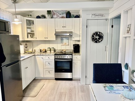 Eastham Cape Cod vacation rental - Kitchen with everything you need! New fridge, oven & microwave.