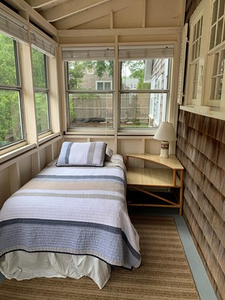 Harwich Port Cape Cod vacation rental - Additional twin size bed on porch off of kitchen