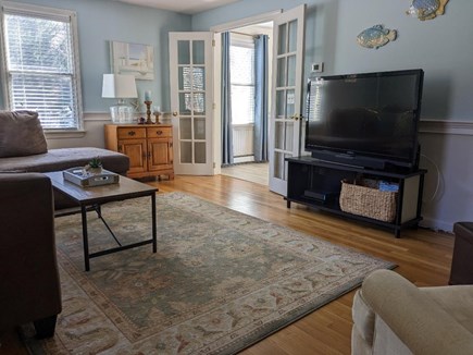 Brewster Cape Cod vacation rental - Living room with 50 inch flat screen TV