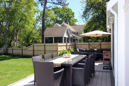 Dennis Cape Cod vacation rental - Outdoor dining & couch area