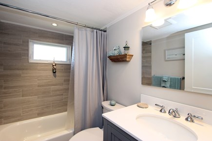 Dennis Cape Cod vacation rental - Updated bathroom with tub/shower combo