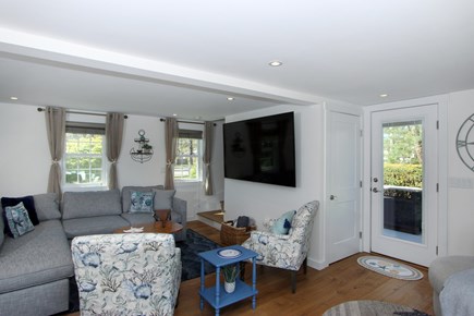 Dennis Cape Cod vacation rental - Lining room with mounted flat screen t.v.