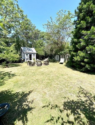 Hyannis Cape Cod vacation rental - Back Yard - Fire Pit Area