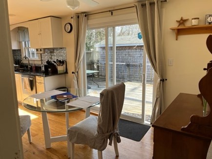 Hyannis Cape Cod vacation rental - Dining Area to Outside Deck