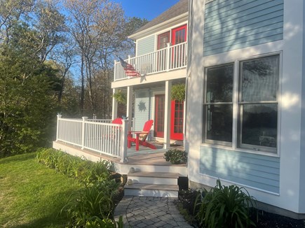 Sandwich Cape Cod vacation rental - 1st and 2nd floor porches with pond views