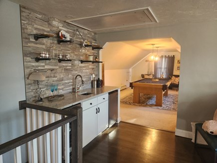 Sandwich Cape Cod vacation rental - 2nd floor wet bar and pool table area